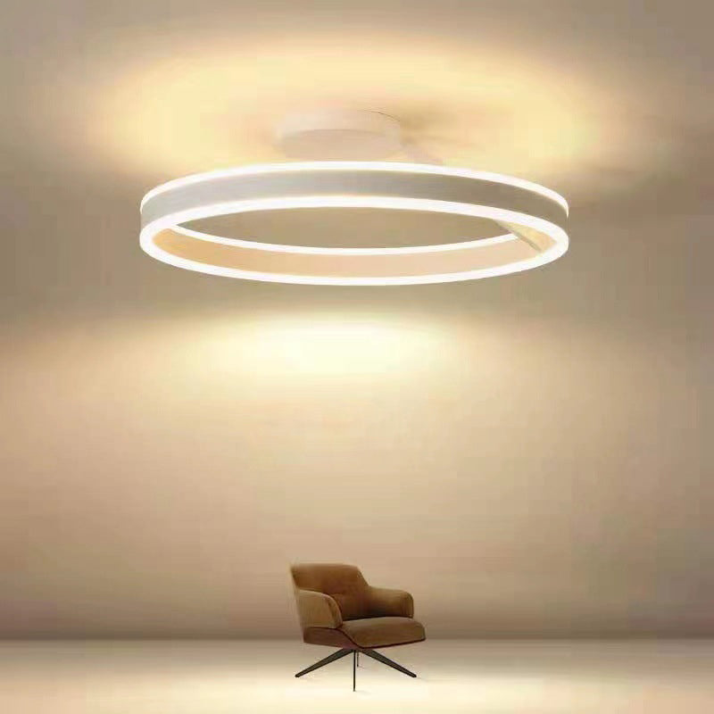 Luce da soffitto LumaAura Radiant in tono oro per soggiorni