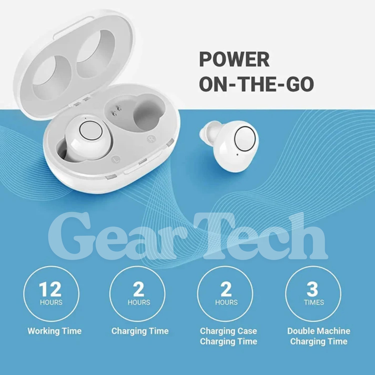 Bluetooth Enabled In-Ear Listening Device With App Control And Rechargeable Power