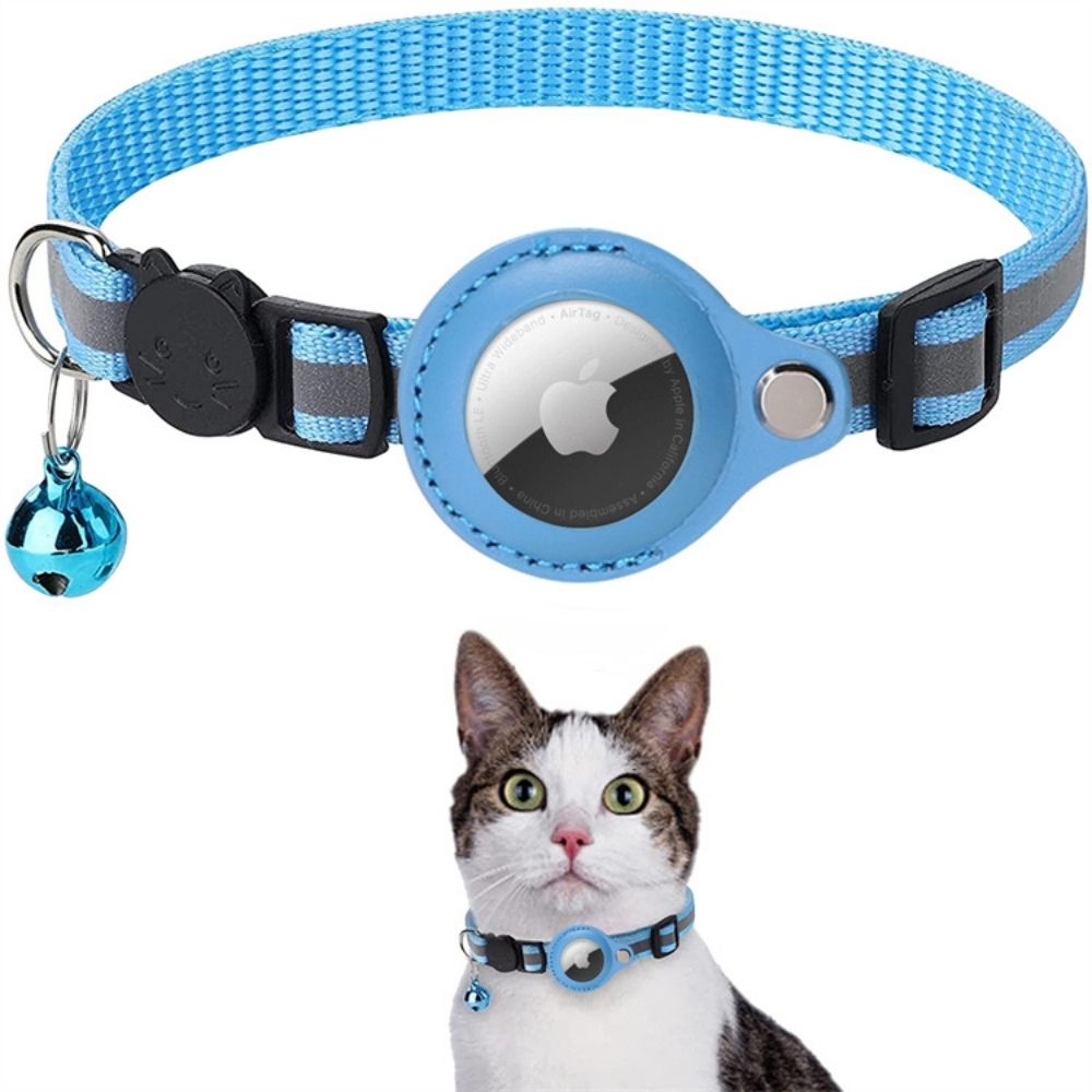Asterra Reflekterande Halsband för Katter med Snabbkoppling för GPS-fäste för Nattspårning
