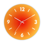 Horloge murale en verre NovaLuxe avec mouvement à balayage silencieux