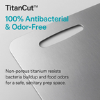 Alera Titanium Cutting Board With Nonporous Surface For Everyday Kitchen Use