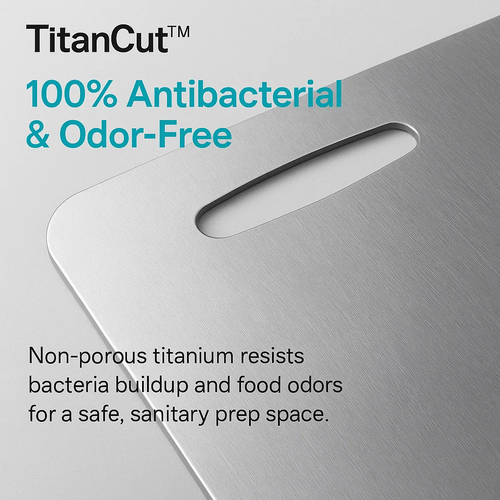 Alera Titanium Cutting Board With Nonporous Surface For Everyday Kitchen Use