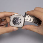 Gravitiq Grade 2 Titanium Watch Band For Apple Watch Refined Look