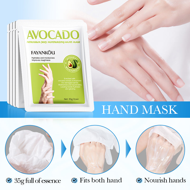 Nourishing Hand Mask – 12 Pairs | Intensive Hydration with Niacinamide & Botanical Extracts