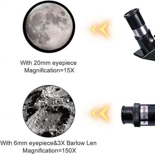 Moonwatcher 150x Zoom draagbare telescoop op statief