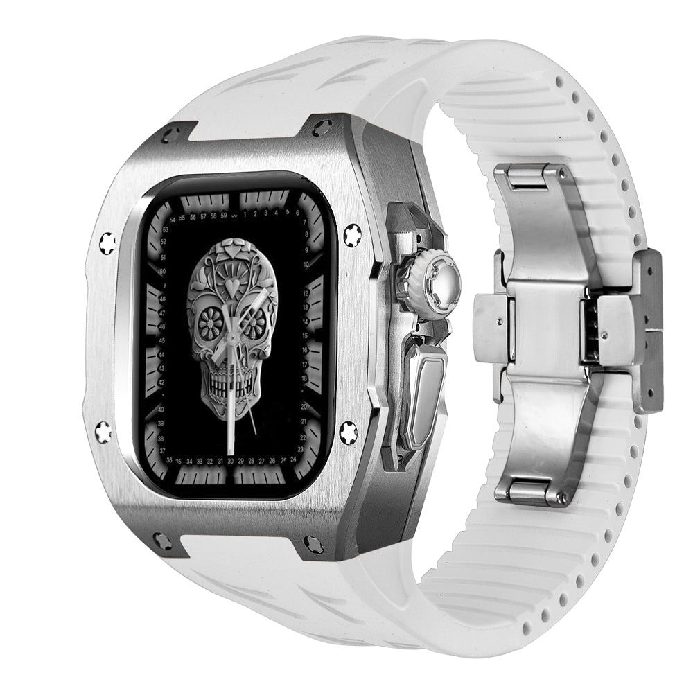 AeroNova Apple Watch Ultra Titanium Case With Fluororubber Band