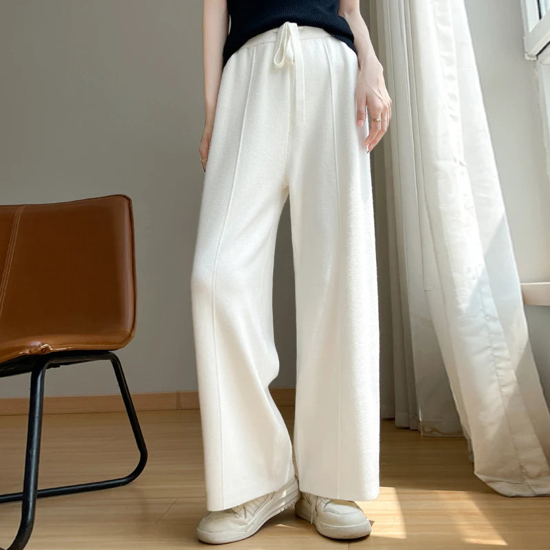 Aurelle New Season Relaxed Fit Cashmere Trousers Everyday Wear