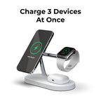 QuattroCharge All In One MagSafe Wireless Charger For iPhone, Apple Watch And Buds