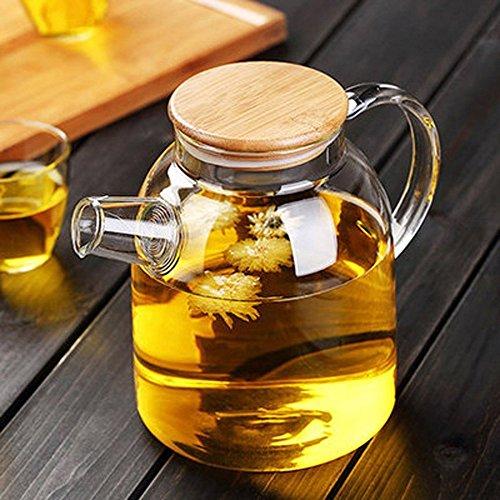 Wilmax Thermo Glass Teapot 54 Oz, Stovetop Safe for Tea Lovers
