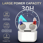 Discreet Rechargeable Sound Amplifiers For Seniors With Wireless Case Charger
