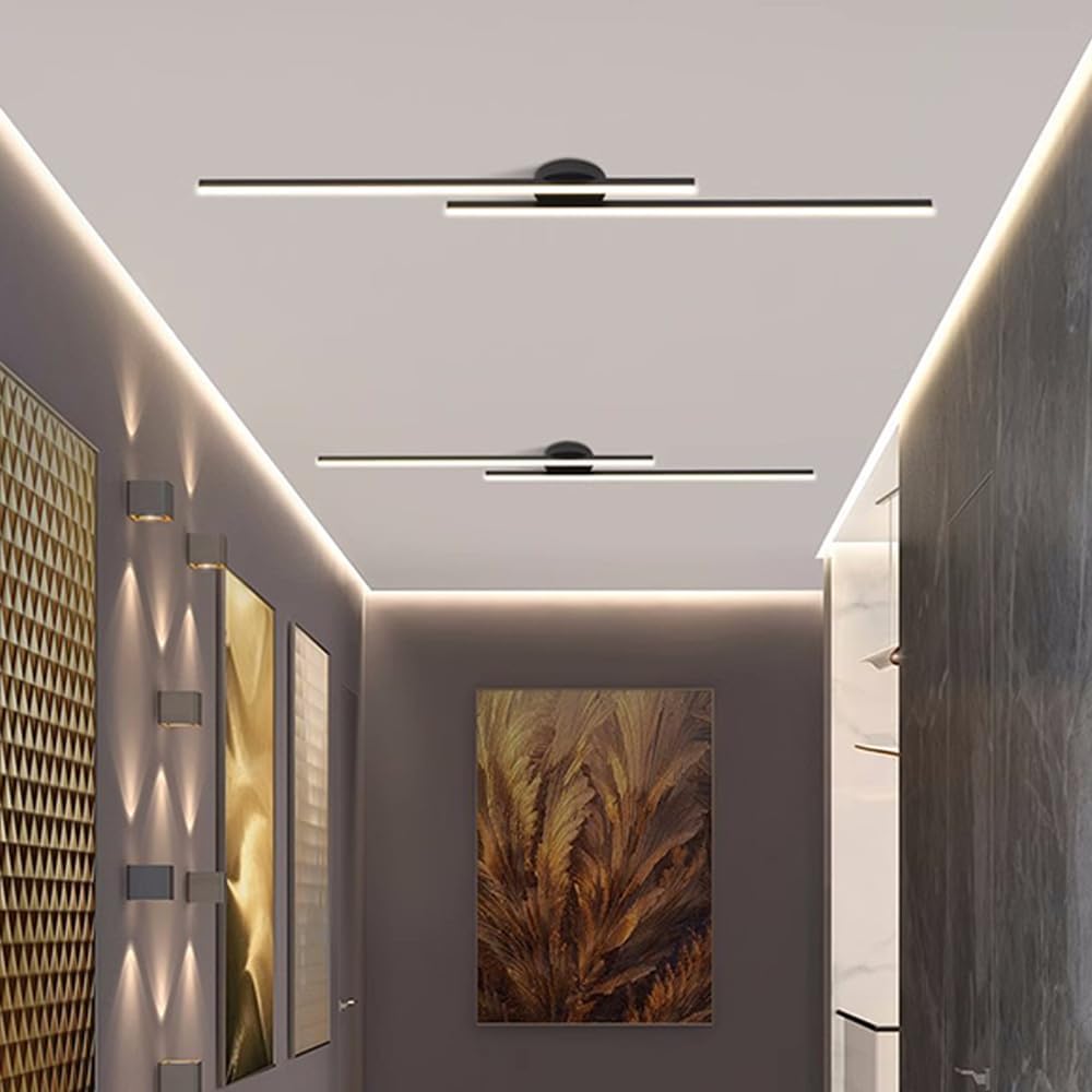Minimalist Aluminum LED Ceiling Light By LumenVale For Living Rooms Design