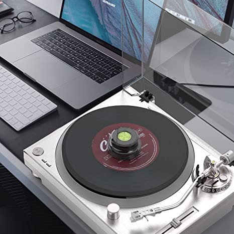 Prendedor de Peso em Vinil com Nível de Bolha para Tocas-discos com Almofada Base Macia