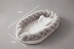 Breathable Bionic Baby Nest with Braided Bumper