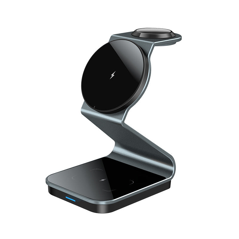 Three-In-One Wireless Charger By MagnaVolt With Magnetic Fast-Charging