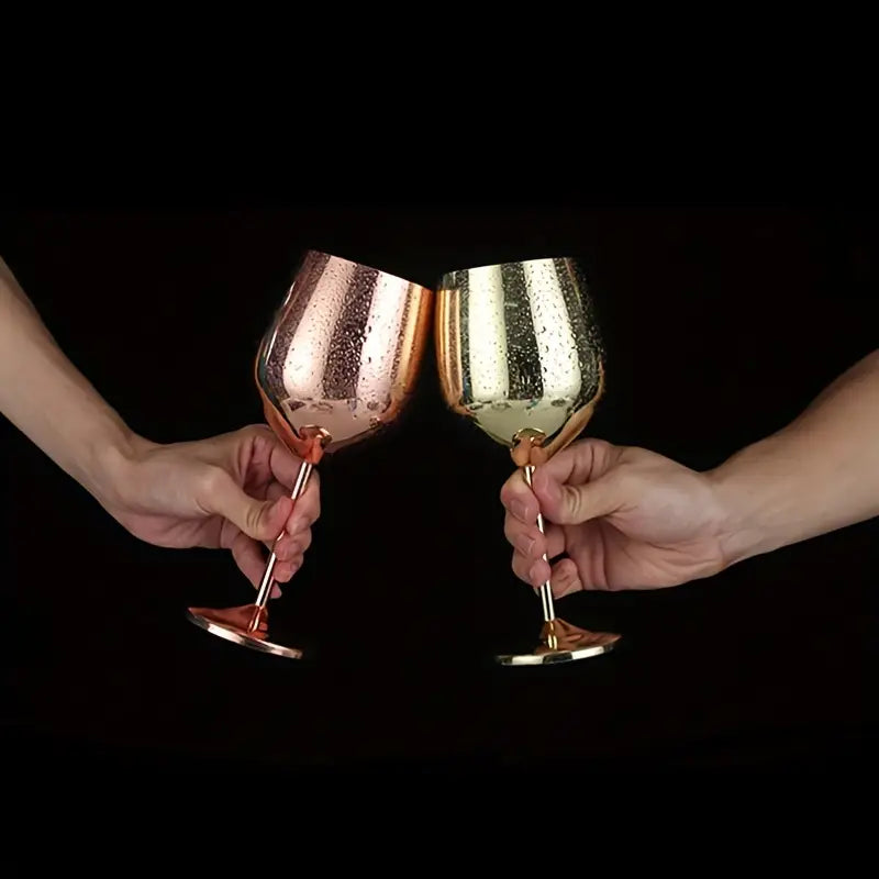 Wine Glass Crafted From Stainless Steel With Mirror Finish For Everyday Use
