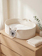 Bear Shaped Changing Basket In Cotton Rope For Nursery