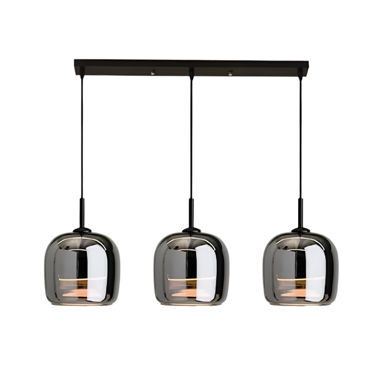 Arden Nordic Pendant Light With Smoky Glass For Kitchen Islands And Dining Areas
