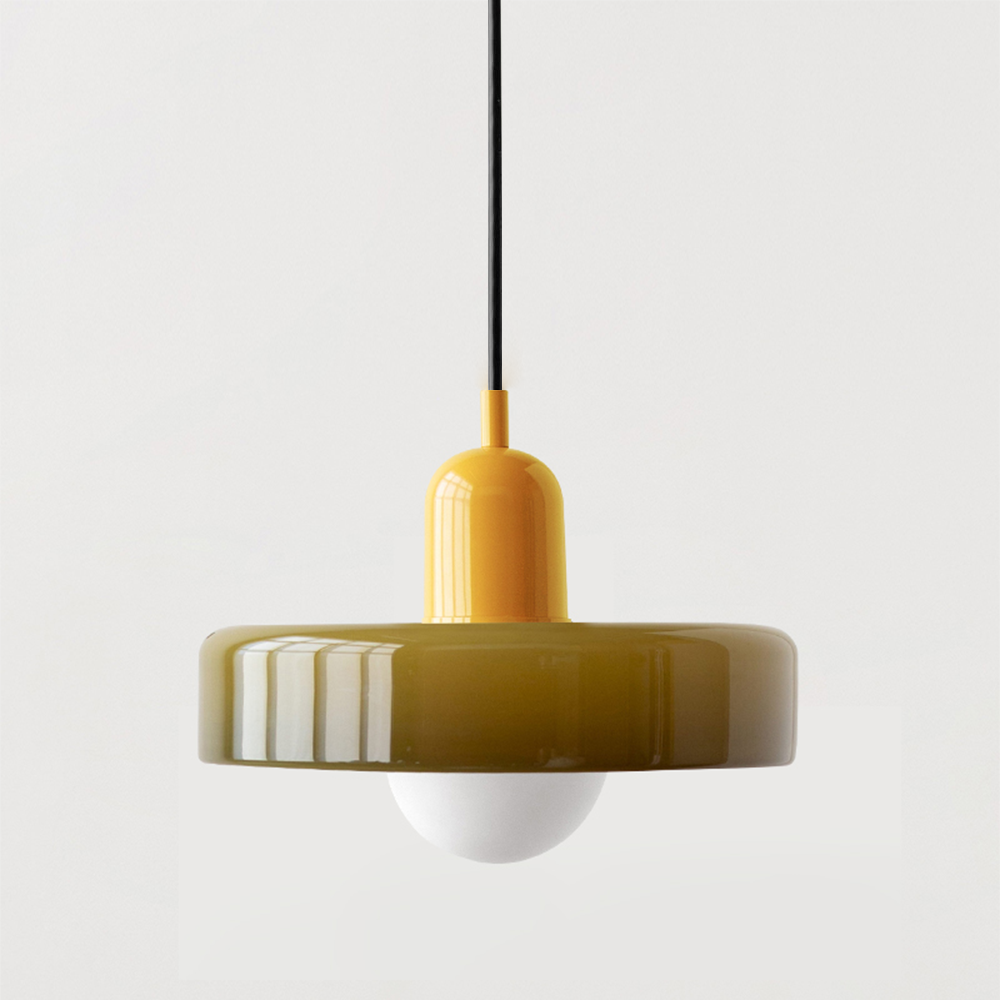 Bauhaus Aurelo Colored Glass Pendant Light For Dining Rooms