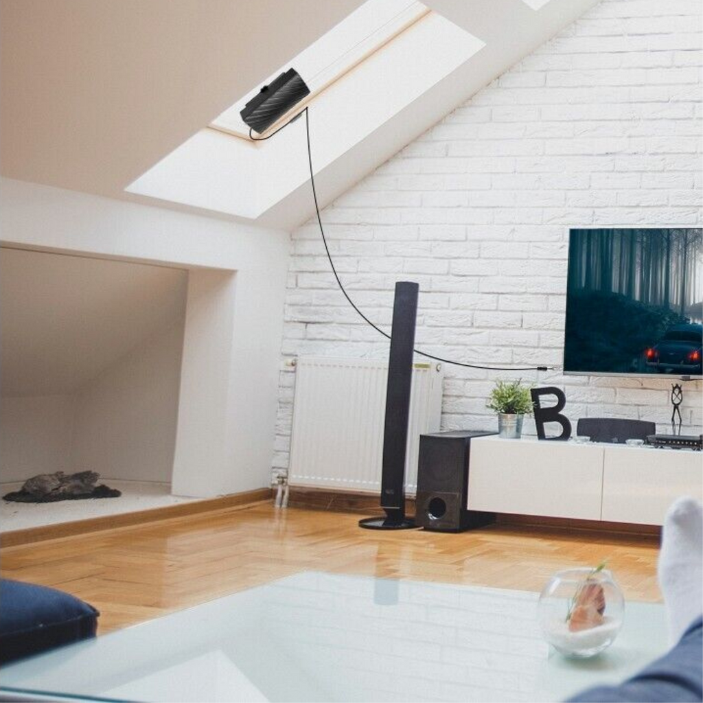 Antenna Dalaman NovaView Pro Untuk TV 4K Dengan Julat 600 Batu