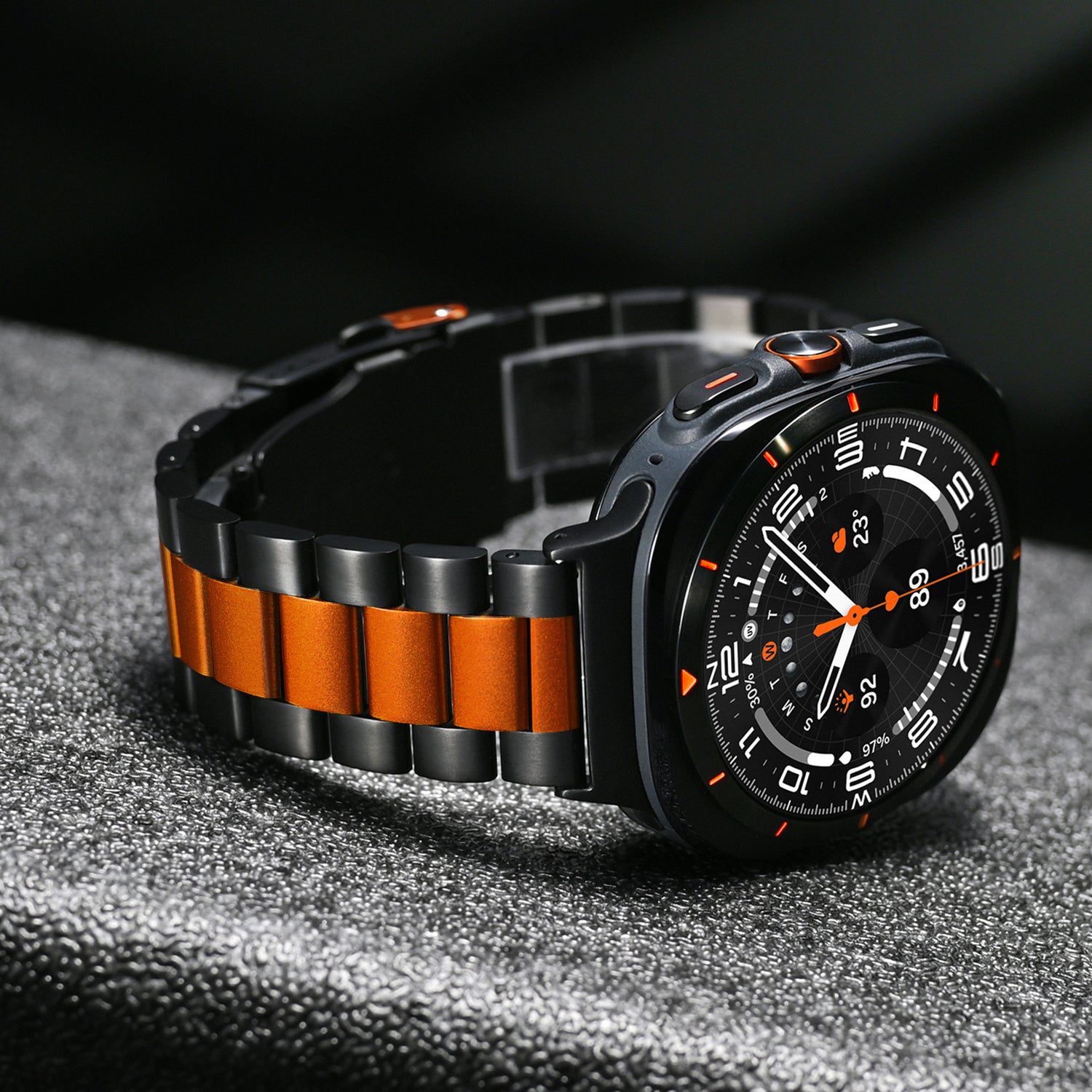 Aurex 钛合金商务表带 适用于三星 Galaxy Watch Ultra
