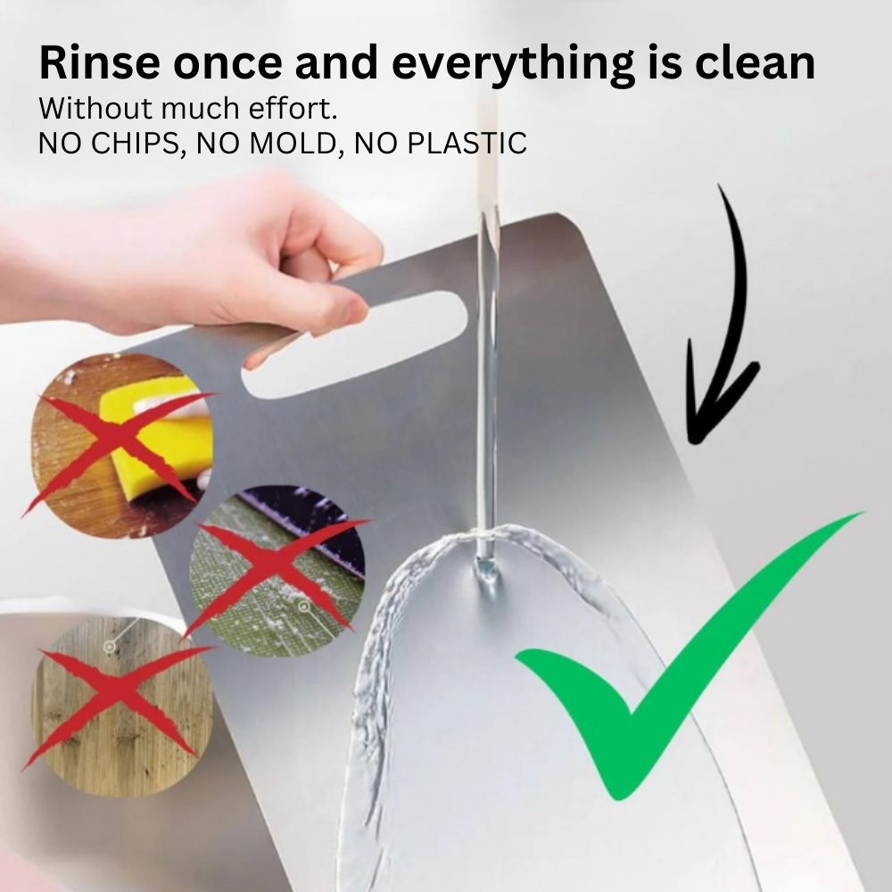 Alera Titanium Cutting Board With Nonporous Surface For Everyday Kitchen Use