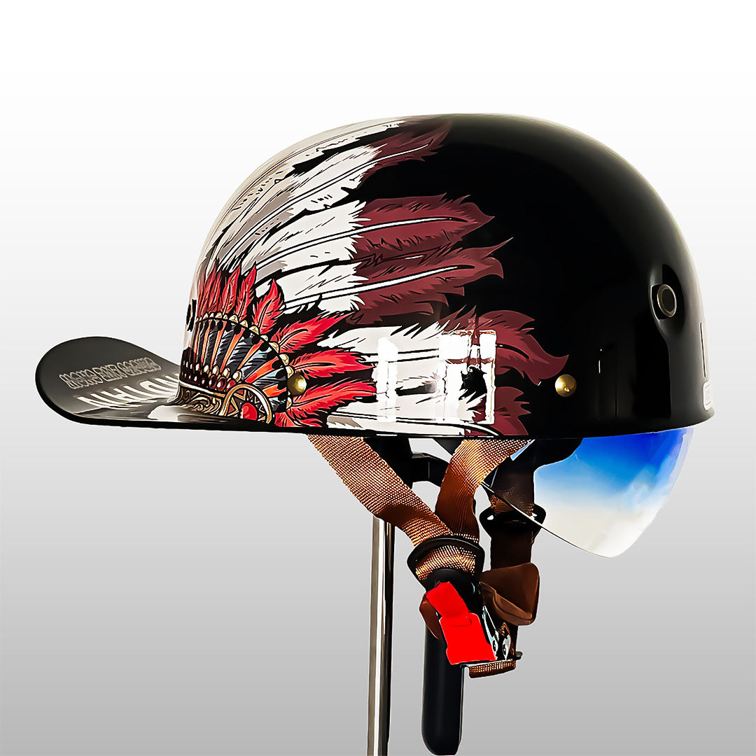 Moto Baseball Cap Style Helmet DOT And ECE Certification