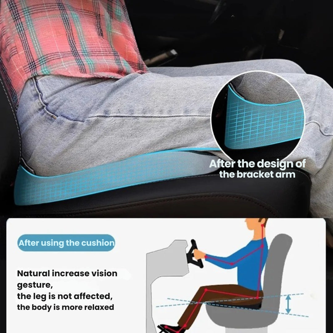 Ergonomic Non Slip Cushion For Car Seats With Vehicle Support