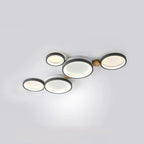 NovaLumen White Gray Metal Ceiling Light Modern Decor