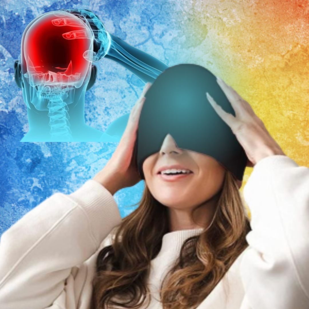 LumaRelief Adjustable Head Cap For Hot and Cold Therapy