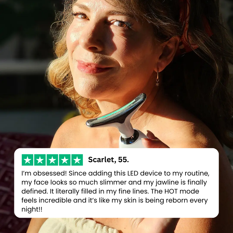 EMS Facial Care Device With Seven-Color LED Heat And Cleansing Vibration