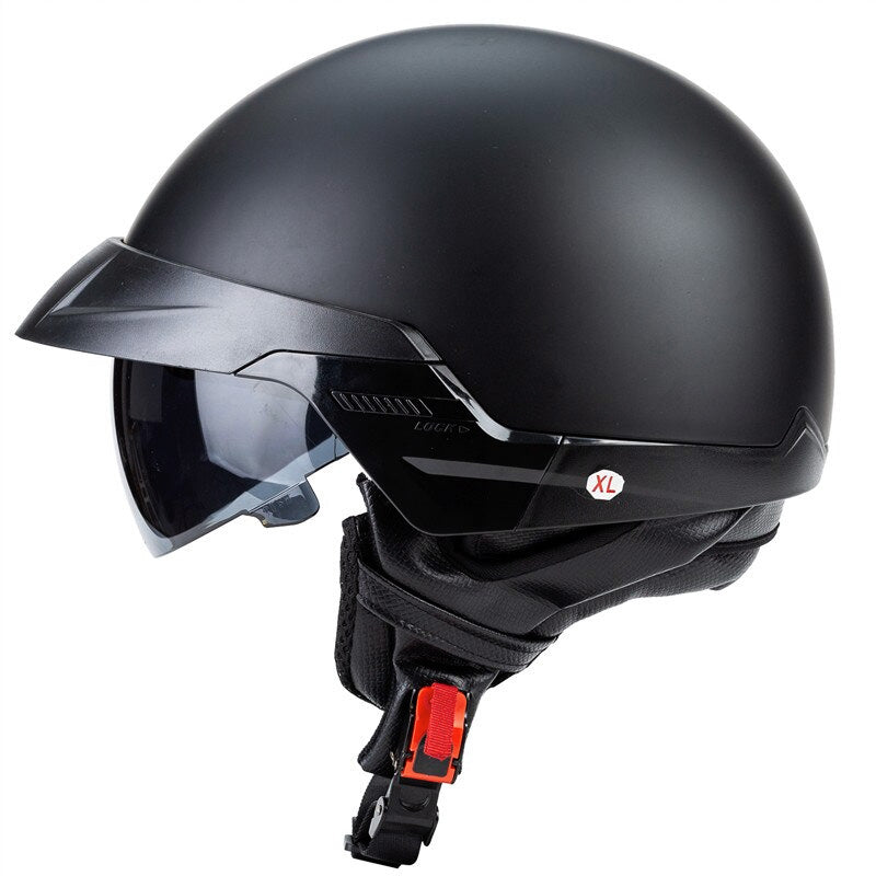 Open Cruiser Motorcycle Helmet Featuring a Removable Liner