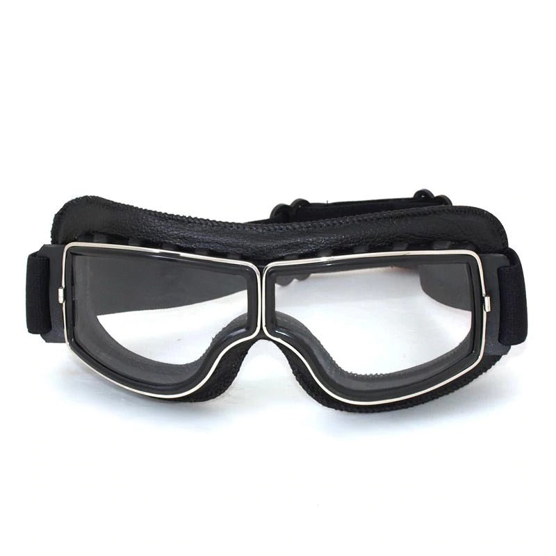 AeroSaga Retro Okulary Motocyklowe Trwałe Soczewki dla Komfortowego Dopasowania