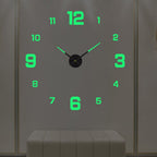 Orologio da parete moderno Luminor nero con movimento al quarzo