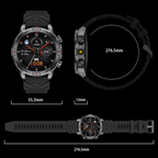 RidgePulse Pro Reloj Inteligente GPS para Exterior con Monitor de Ritmo Cardíaco y Seguimiento de SpO2