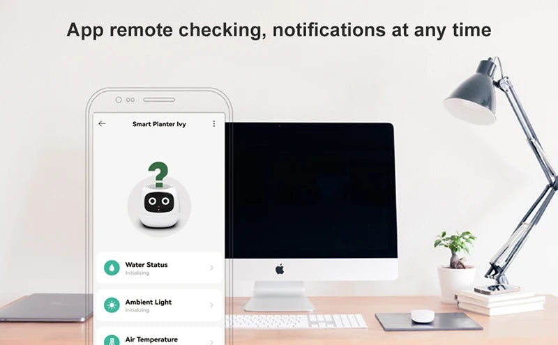 AI Powered Smart Planter With Seven Sensors For Living Room Plant Care