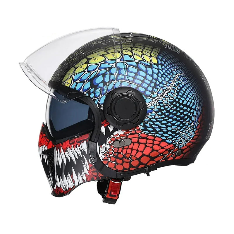AstraGuard Modular Helmet With Dual Visor And DOT ECE Certification