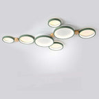 NovaLumen White Gray Metal Ceiling Light Modern Decor