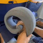 NovaGlide Memory Foam Neck Pillow For Travel Comfort On The Go