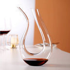Carafe à vin élégante en verre cristal aérateur LumenAura