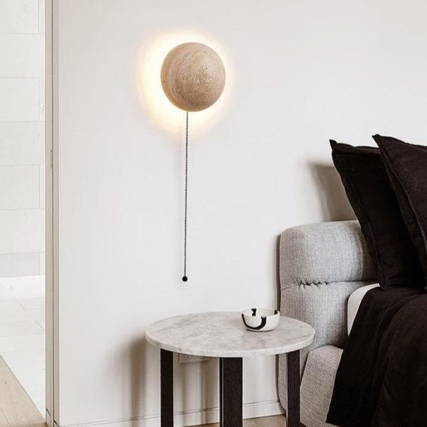Asterra Wandleuchte in Creme-Finish für minimalistische Innenräume