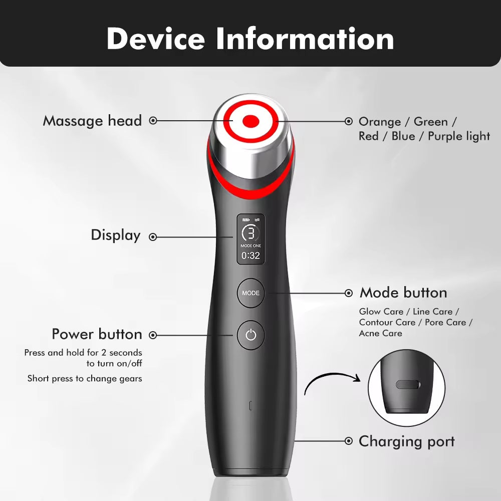 Six In One LED Skin Renewal Tool For Radiant Complexion