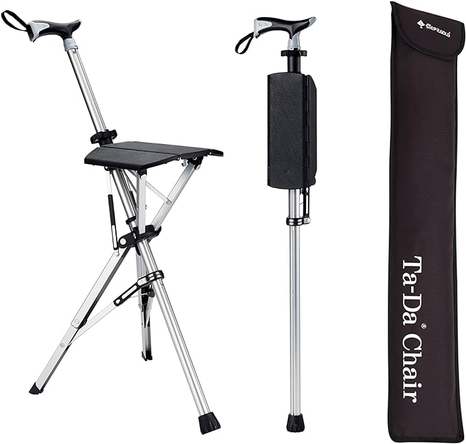 TerraNest Folding Hiking Pole With A Seat For Rest Breaks