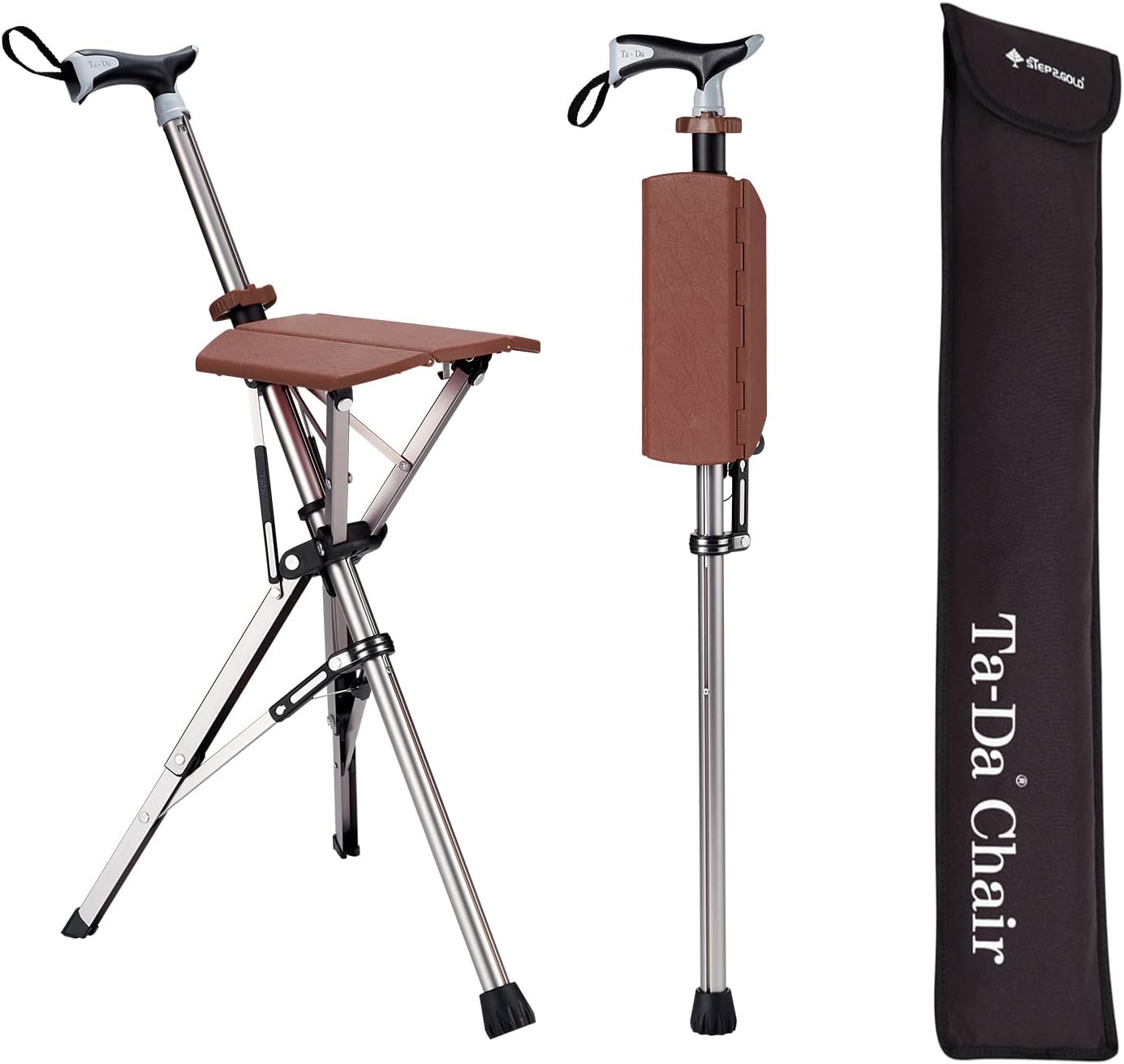 TerraNest Folding Hiking Pole With A Seat For Rest Breaks