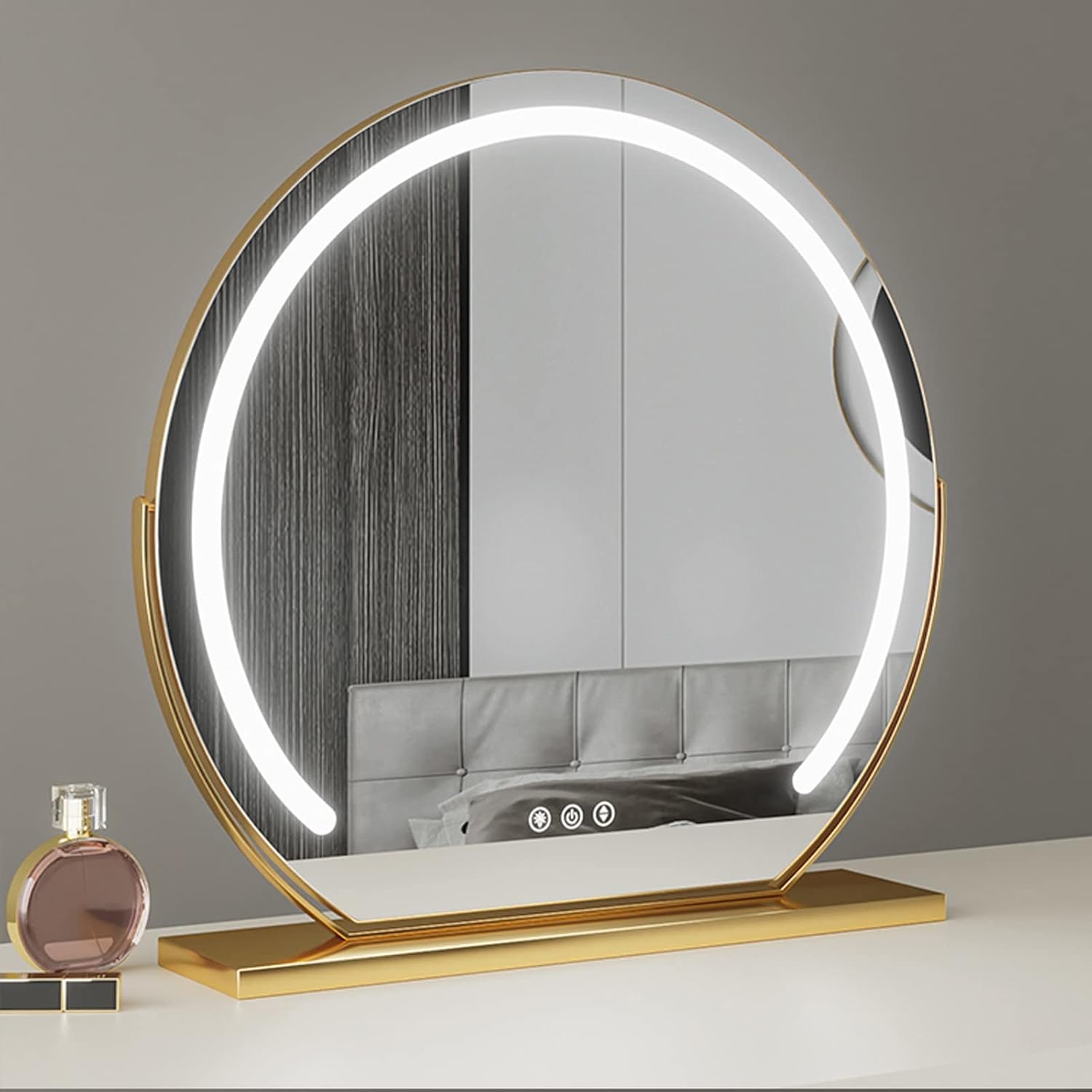 Luminara Dimmable LED Vanity Mirror With Touch Activation For Makeup