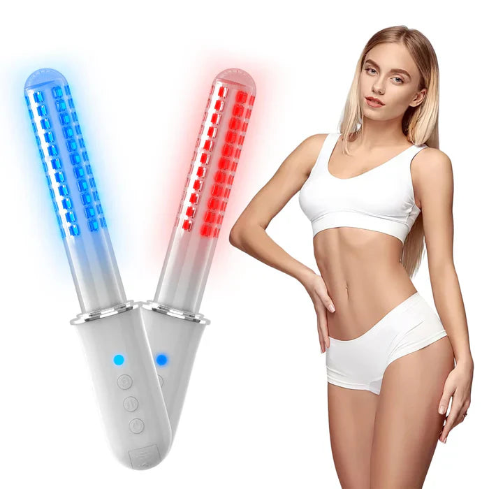Varita de terapia de luz vibratoria para mujer con temporizador inteligente