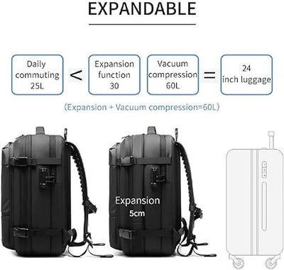 Beg Perjalanan AstraVoyage Pro 60L Untuk Pemisahan Peralatan Basah