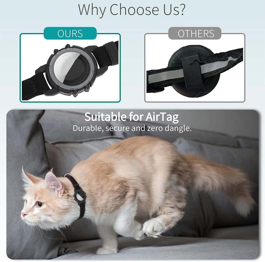 反光快速释放猫用GPS项圈，提升可见性