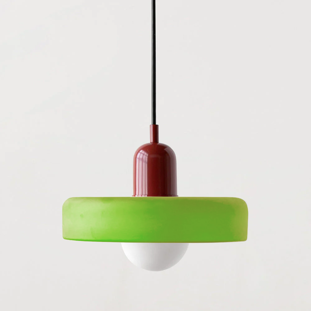 Liora Bauhaus Glass Pendant Light With Height Adjustment