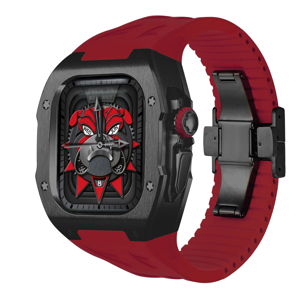 AstraGuard Titanium Case With Fluor Rubber Strap For Apple Watch Ultra