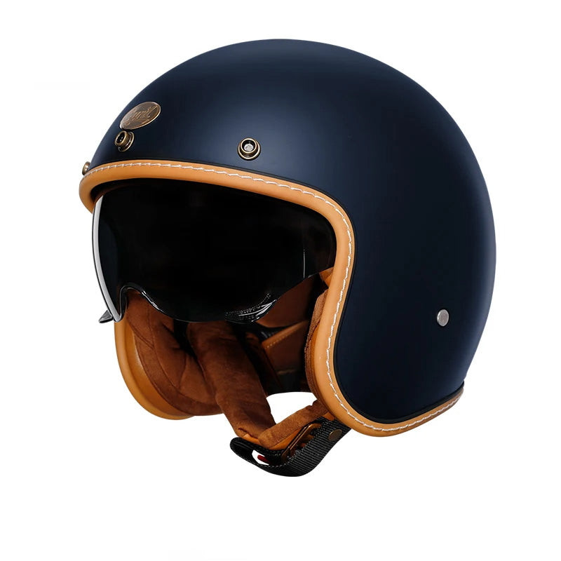 JetLite Retro opengezichthelm met veerlichte comfort voor rijders